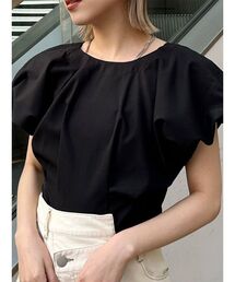 2WAYウエストタックショートトップス