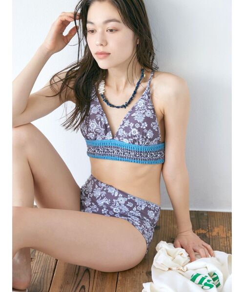 Ungrid（アングリッド）の「Britt swim wear（水着・レディース・レッド/ブラウン・FREE）」の3枚目の写真