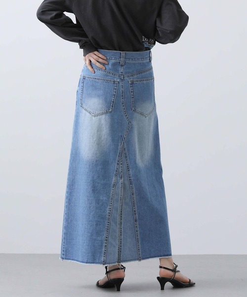 Gready Brilliant グレディブリリアン　デニムスカート　スリット Gready Brilliant デニムスカート adidasデニムライン