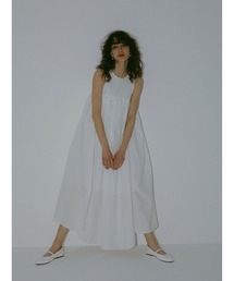 enchainement | スリーブレスギャザードレス(シャツワンピース)