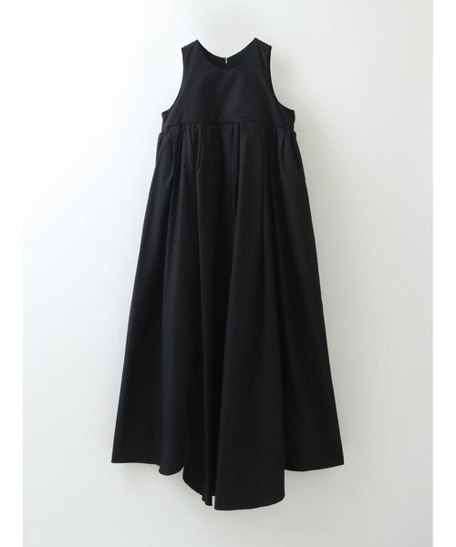 enchainement（アンシェヌマン）の「スリーブレスギャザードレス（シャツワンピース・レディース・オフホワイト/ブラック・フリー）」の15枚目の写真