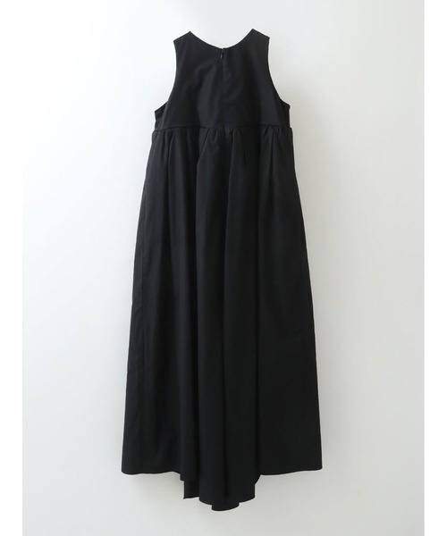 enchainement（アンシェヌマン）の「スリーブレスギャザードレス（シャツワンピース・レディース・オフホワイト/ブラック・フリー）」の10枚目の写真
