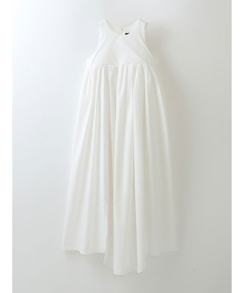 enchainement（アンシェヌマン）の「スリーブレスギャザードレス（シャツワンピース・レディース・オフホワイト/ブラック・フリー）」の22枚目の写真