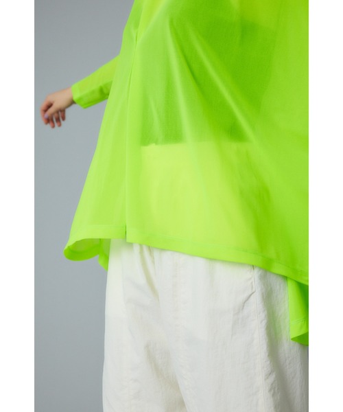「HeRIN.CYE」 ノースリーブトップス FREE ブラック レディース HeRIN.CYE（ヘリンドットサイ）の「Sheer deformation tops