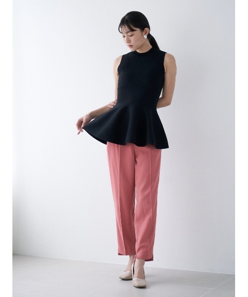 STYLEVOICE ノースリーブペプラムニットトップス Stylevoice for xxx（スタイルヴォイスフォー）の「ノースリーブ
