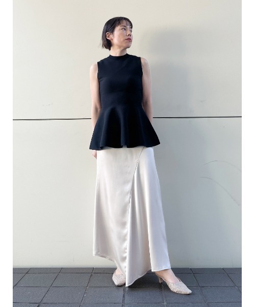 STYLEVOICE ノースリーブペプラムニットトップス Stylevoice for xxx（スタイルヴォイスフォー）の「ノースリーブ
