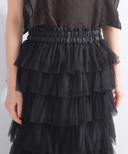 PICCIN（ピッチン）の「【WEB限定】チュールティアードスカート（スカート・レディース・ブラック・M）」の11枚目の写真