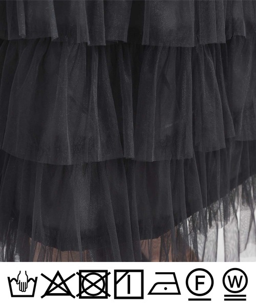 PICCIN（ピッチン）の「【WEB限定】チュールティアードスカート（スカート・レディース・ブラック・M）」の14枚目の写真