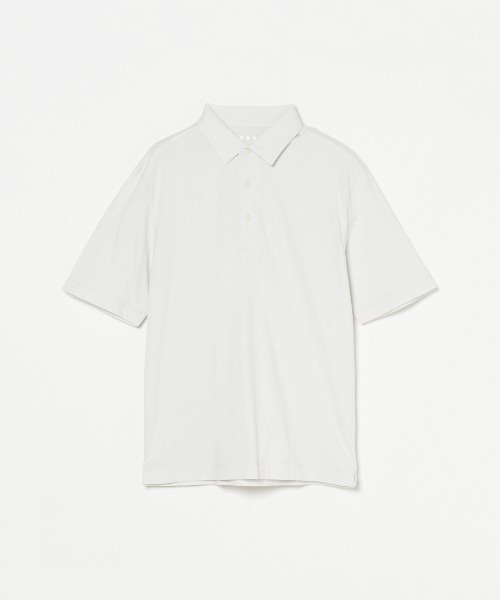 three dots(スリードッツ)の「サンデッドジャージー ポロシャツ New George(ポロシャツ・メンズ・ライトグレー・X-LARGE/LARGE/MEDIUM/SMALL)」の1枚目の写真