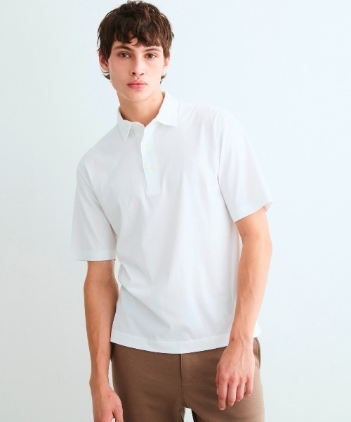 three dots(スリードッツ)の「サンデッドジャージー ポロシャツ New George(ポロシャツ・メンズ・ライトグレー・X-LARGE/LARGE/MEDIUM/SMALL)」の9枚目の写真