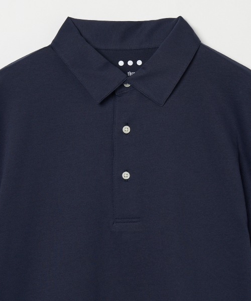 three dots(スリードッツ)の「サンデッドジャージー ポロシャツ New George(ポロシャツ・メンズ・ライトグレー・X-LARGE/LARGE/MEDIUM/SMALL)」の4枚目の写真
