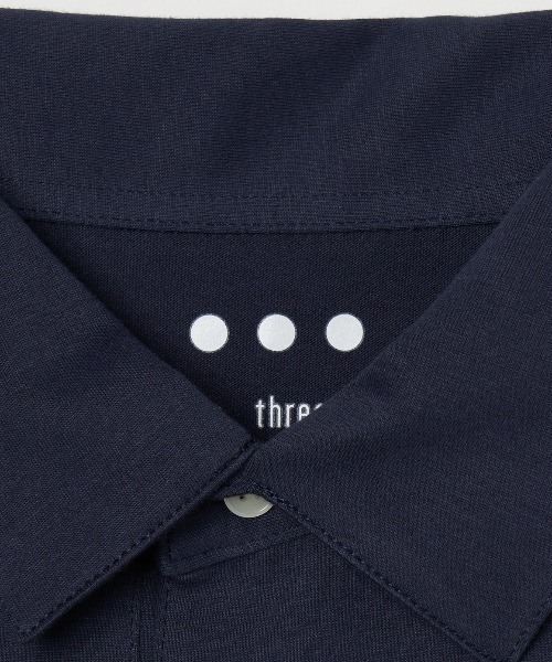 three dots(スリードッツ)の「サンデッドジャージー ポロシャツ New George(ポロシャツ・メンズ・ライトグレー・X-LARGE/LARGE/MEDIUM/SMALL)」の5枚目の写真