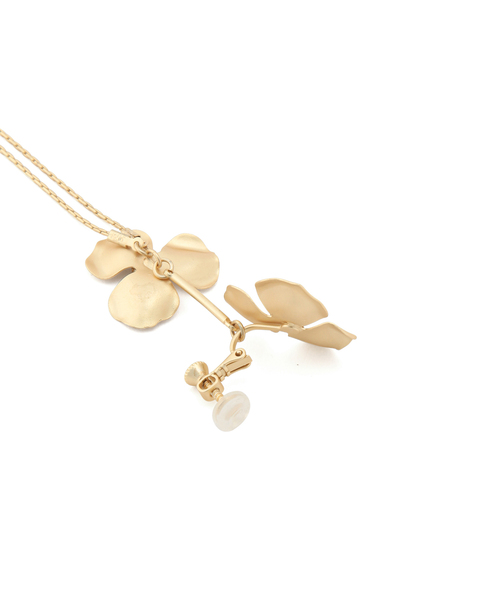 VIS（ビス）の「【追加】 ダブルフラワーイヤリング（イヤリング・レディース・シルバー/ゴールド・FREE）」の6枚目の写真