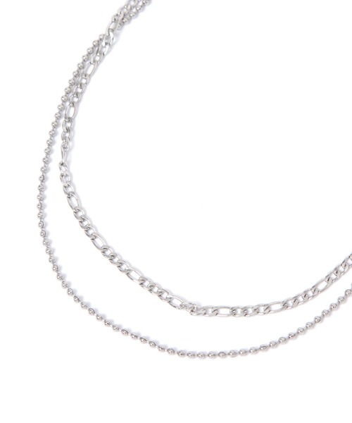 LEPSIM(レプシィム)の「ステンレス2連ネックレス 110330(ネックレス・レディース・シルバー/シルバー系その他/ゴールド・ONE SIZE)」の11枚目の写真