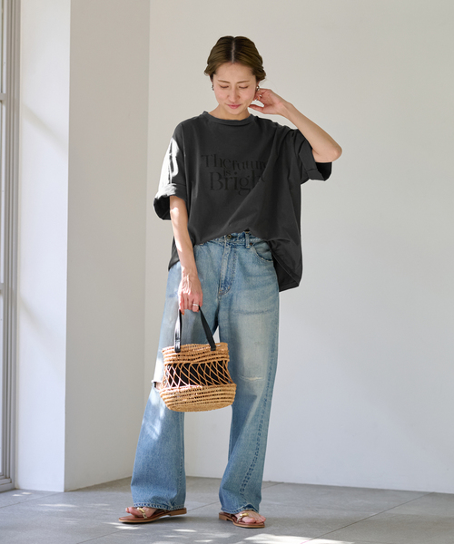 FRAMeWORK Bright ロゴTシャツ セール】Bright ロゴTシャツ（Tシャツ/カットソー）｜FRAMeWORK
