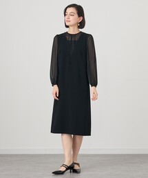 ANAYI（アナイ）の「ストレッチクロスレイヤードドレスワンピース（ドレス）」