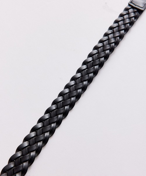 JUNRED(ジュンレッド)の「【 追加生産 】Bonded leather fiberメッシュベルト(ベルト・メンズ・ブラック・FREE)」の6枚目の写真