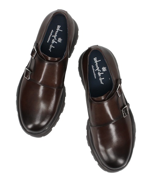 whoop-de-doo（フープディドゥ）の「厚底モンクストラップシューズ whoop-de-doo/フープディドゥ（その他シューズ・メンズ・ブラック/ダークブラウン・40/41/42/43/44）」の12枚目の写真
