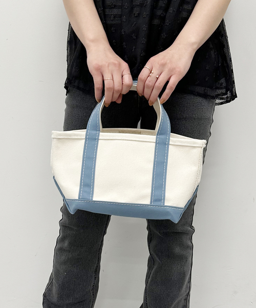 U by SPICK&SPAN(ユーバイスピックアンドスパン)の「【L.L.Bean/エルエルビーン】 ポートトートバッグ オープントップミニ(トートバッグ・レディース・ブラック/サックスブルー/ライトグレー/イエロー・FREE)」の12枚目の写真