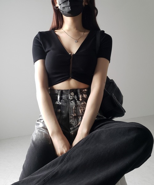 エムミーエメ 【M me eme】コットンレースカットアウトトップス M me eme／Cotton lace cut-out tops (eme10437) | All Item