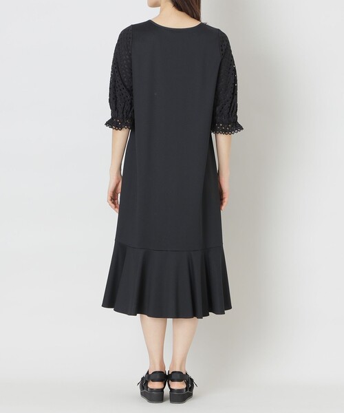 【セール】レースコットンポンチ ワンピース（ワンピース）｜TO BE CHIC（トゥー ビー シック）