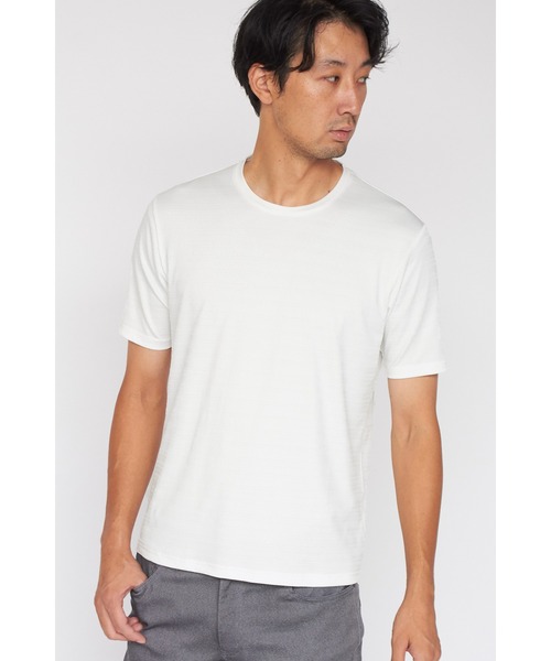 【セール】HIGH STREET∴スモールクレストクルーネック半袖カットソー（Tシャツ/カットソー）｜HIGH STREET（ハイストリート）