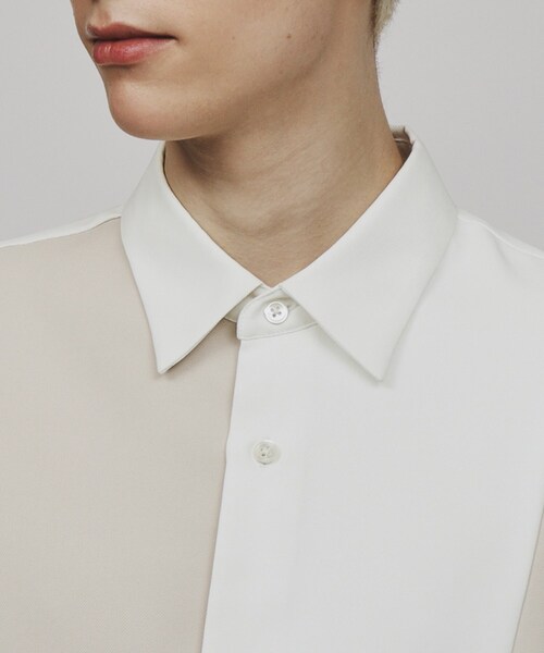 tk.TAKEO KIKUCHI（ティーケータケオキクチ）の「◆ブロッキングシャツ（シャツ/ブラウス・メンズ・ホワイト系5/ブラック系4/ブルー系4・01/02/03）」の8枚目の写真