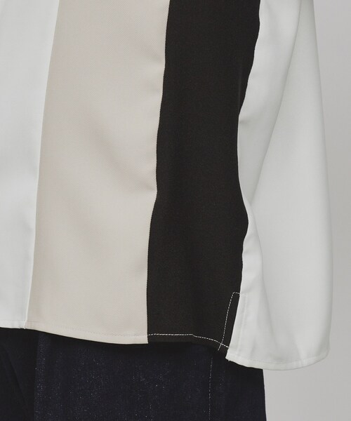 tk.TAKEO KIKUCHI（ティーケータケオキクチ）の「◆ブロッキングシャツ（シャツ/ブラウス・メンズ・ホワイト系5/ブラック系4/ブルー系4・01/02/03）」の10枚目の写真