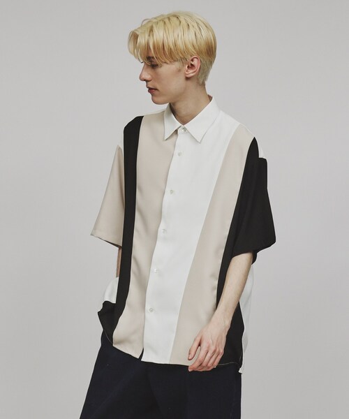 tk.TAKEO KIKUCHI（ティーケータケオキクチ）の「◆ブロッキングシャツ（シャツ/ブラウス・メンズ・ホワイト系5/ブラック系4/ブルー系4・01/02/03）」の12枚目の写真