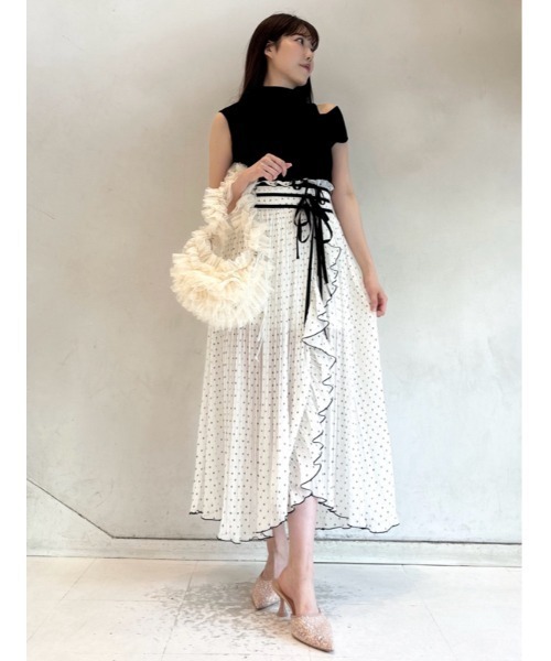 SNIDEL プリーツスカショーパン DOT