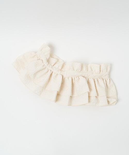 WEGO(ウィゴー)の「WEGO/ポコポコマルチWAY付けフリル(付け襟・レディース・ブラック/オフホワイト・FREE)」の5枚目の写真