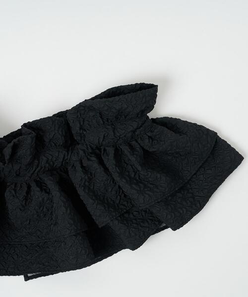 WEGO(ウィゴー)の「WEGO/ポコポコマルチWAY付けフリル(付け襟・レディース・ブラック/オフホワイト・FREE)」の8枚目の写真
