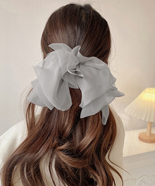 Miniministore(ミニミニストア)の「ビックリボン バレッタ ヘアアクセ韓国風(バレッタ/ヘアクリップ・レディース・アイボリー/ベージュ/ブラック/グレー・FREE)」の3枚目の写真