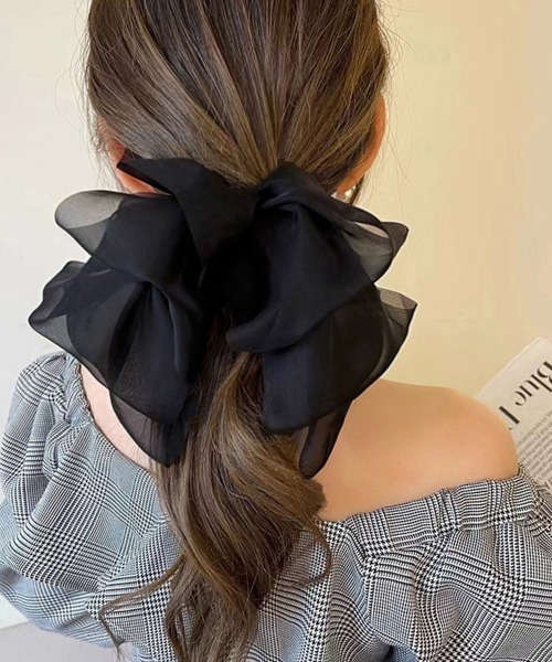 Miniministore(ミニミニストア)の「ビックリボン バレッタ ヘアアクセ韓国風(バレッタ/ヘアクリップ・レディース・アイボリー/ベージュ/ブラック/グレー・FREE)」の1枚目の写真