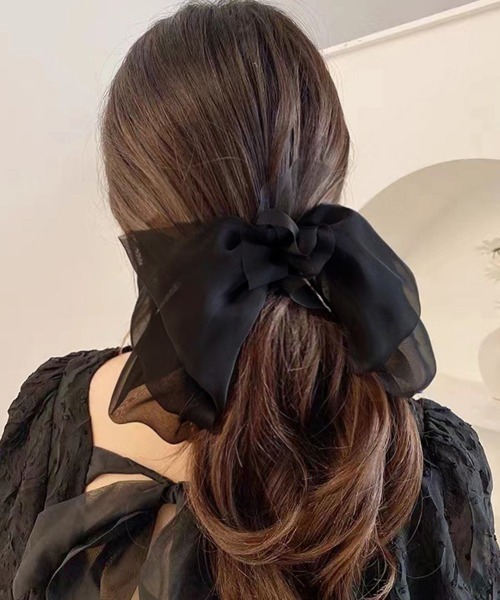 Miniministore(ミニミニストア)の「ビックリボン バレッタ ヘアアクセ韓国風(バレッタ/ヘアクリップ・レディース・アイボリー/ベージュ/ブラック/グレー・FREE)」の15枚目の写真