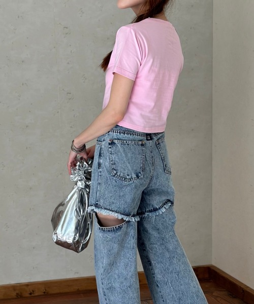 【完売品】epnok ラインストーンシャツ Rhinestonecardigan セール】ラインストーンアニマルロンT【ZOZOTOWN限定アイテム