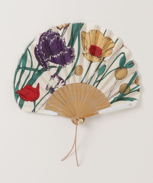 manipuri（マニプリ）の「MANIPURI / プリント扇子（扇子/うちわ・レディース・キナリ・FREE）」の2枚目の写真