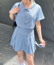 SPIRALGIRL | 配色ステッチサスペンダー付きセットアップ(セットアップ)