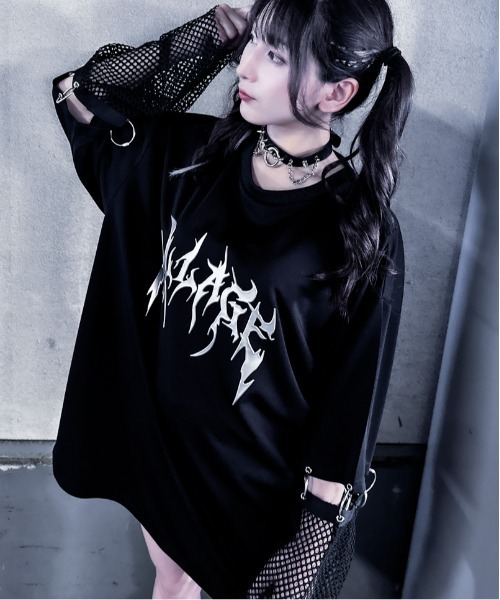 JOHN'S CLOSET(ジョンズクローゼット)の「【13】MESH ARM 2WAY METAL PRINT TEE(Tシャツ/カットソー・メンズ・ホワイト/ブラック・MEDIUM/LARGE)」の21枚目の写真