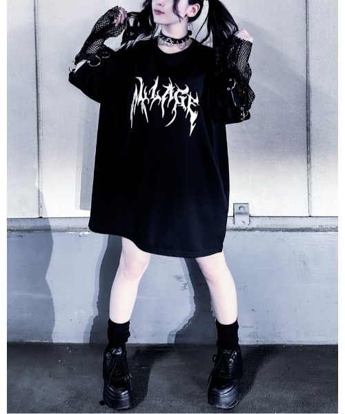 JOHN'S CLOSET(ジョンズクローゼット)の「【13】MESH ARM 2WAY METAL PRINT TEE(Tシャツ/カットソー・メンズ・ホワイト/ブラック・MEDIUM/LARGE)」の19枚目の写真