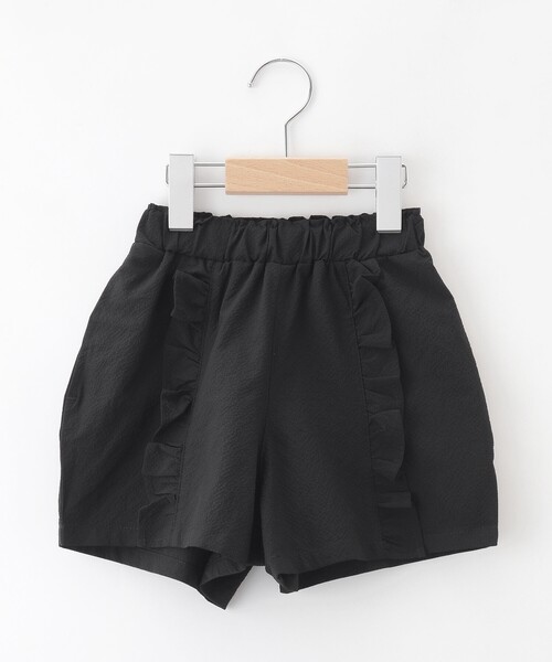 SHOO・LA・RUE（シューラルー）の「◆【110-140cm/吸水速乾】フリル使いショートパンツ（その他パンツ・キッズ・サックスブルー/ブラック/パープル・14/13/12/11）」の12枚目の写真