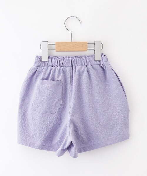 SHOO・LA・RUE（シューラルー）の「◆【110-140cm/吸水速乾】フリル使いショートパンツ（その他パンツ・キッズ・サックスブルー/ブラック/パープル・14/13/12/11）」の6枚目の写真