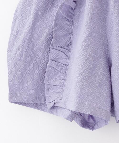 SHOO・LA・RUE（シューラルー）の「◆【110-140cm/吸水速乾】フリル使いショートパンツ（その他パンツ・キッズ・サックスブルー/ブラック/パープル・14/13/12/11）」の13枚目の写真