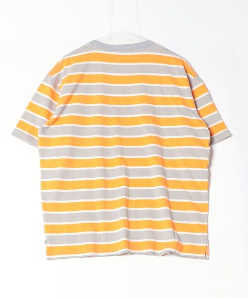 PENNEYS(ぺニーズ)の「【PENNEY'S ぺニーズ】 THE FOX MULTI BORDER POCKET TEE ボーダーTEE(Tシャツ/カットソー・メンズ・オレンジ/ブラウン・LARGE/MEDIUM)」の6枚目の写真