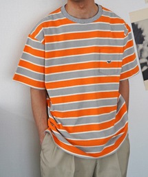 【PENNEY'S ぺニーズ】 THE FOX MULTI BORDER POCKET TEE ボーダーTEE