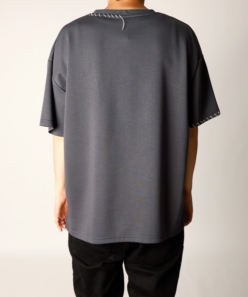 INASTUDIOS ZOO（イーナストゥディオスズー）の「「INASTUDIOS SELECT」ダンボールニット ハンドステッチ ルーズフィット プリントTシャツ（Tシャツ/カットソー・メンズ・ホワイト/ブラック/チャコールグレー・LARGE/X-LARGE/MEDIUM）」の11枚目の写真