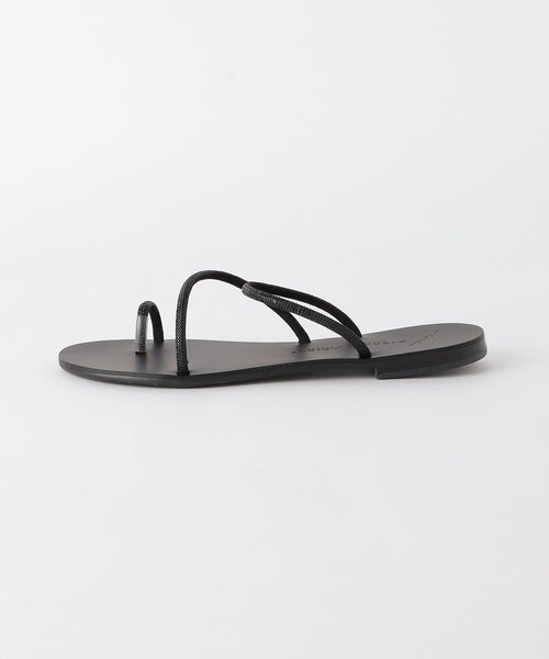 NICOLAS LAINAS（ニコラスライナス）の「＜NICOLAS LAINAS＞ラインストーン サンダル（サンダル・レディース・ベージュ/ブラック・38/36/37）」の7枚目の写真