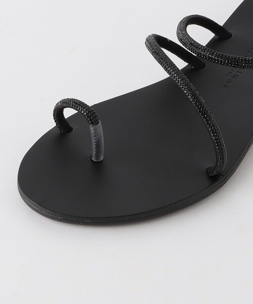 NICOLAS LAINAS（ニコラスライナス）の「＜NICOLAS LAINAS＞ラインストーン サンダル（サンダル・レディース・ベージュ/ブラック・38/36/37）」の8枚目の写真