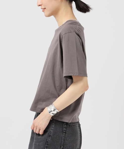 AP STUDIO(エーピーストゥディオ)の「ベーシッククロップドTシャツ(Tシャツ/カットソー・レディース・ブラック/ホワイト/ブラウン・FREE)」の16枚目の写真