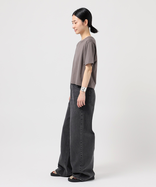 AP STUDIO(エーピーストゥディオ)の「ベーシッククロップドTシャツ(Tシャツ/カットソー・レディース・ブラック/ホワイト/ブラウン・FREE)」の13枚目の写真